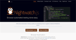 Desktop Screenshot of nightwatchjs.org