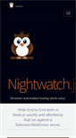 Mobile Screenshot of nightwatchjs.org